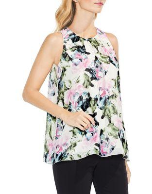 Vince Camuto Sleeveless Glacier Floral Blouse