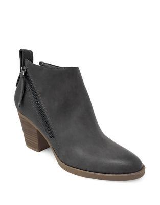 Lexi And Abbie Clara Double Zip Faux Leather Booties