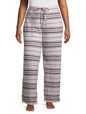 Lord & Taylor Plus Printed Pj Pants