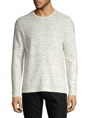 Black Brown Space-dye Long-sleeve Top
