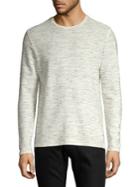 Black Brown Space-dye Long-sleeve Top