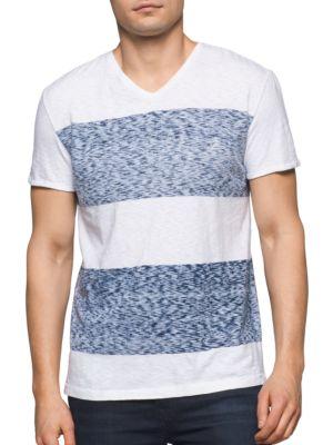 Calvin Klein Jeans Blotch Colorblocked Cotton Tee