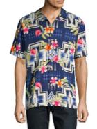 Tommy Bahama Pendleton Aloha Harding Silk Camp Button-down Shirt