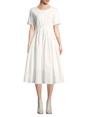 Caara Back-tie Cotton A-line Dress
