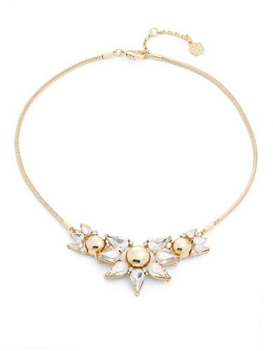 Trina Turk Crystal Teardrop And Goldtone Pendant Necklace