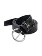 Calvin Klein Multi-ring Smooth Leather Belt