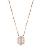 Swarovski Crystal & Rose Gold Necklace