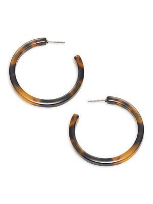 Design Lab Lord & Taylor Tortoise Hoop Earrings 1.5