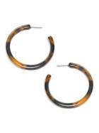 Design Lab Lord & Taylor Tortoise Hoop Earrings 1.5