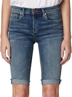 Blank Nyc Skinny Mid-rise Bermuda Shorts