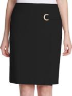 Calvin Klein Petite Grommet Wrap Skirt