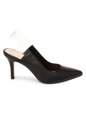 Nanette Lepore Selena Leather Slingback Pumps