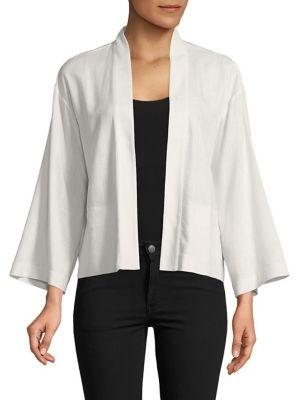 H Halston Open Front Kimono Jacket