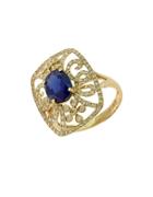 Effy Royale Bleu 14kt. Yellow Gold Sapphire And Diamond Ring