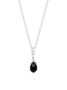 Nadri Gifting Jet & Crystal Pendant Necklace