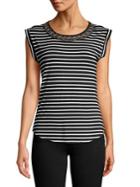 Cupio Striped Stretch Top