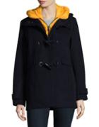 Pendleton Hooded Toggle Coat And Puffer Vest