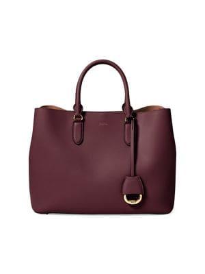 Lauren Ralph Lauren Large Leather Marcy Satchel