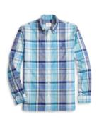 Brooks Brothers Red Fleece Plaid Yarn Dyes Button-down Shirt