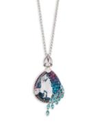 Swarovski Crystal Feather Pendant Necklace