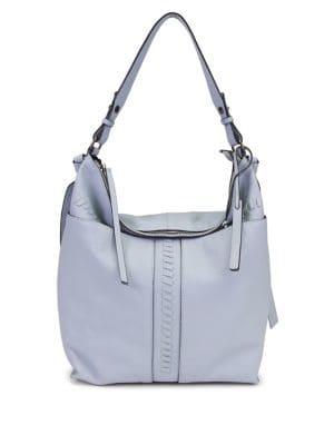T Tahari Skyler Leather Bucket Bag