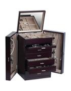 Mele & Co. Geneva Wooden Upright Jewelry Box