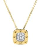 Roberto Coin Pois Moi Diamond And 18k Yellow Gold Pendant Necklace