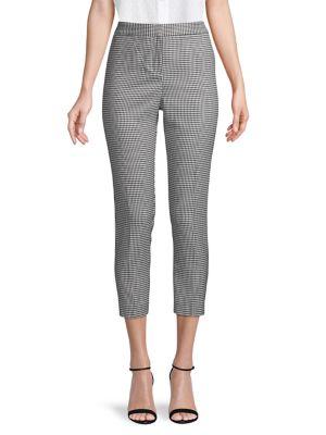 Vince Camuto Petite Houndstooth Cropped Pants