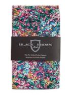 Black Brown Sloan Floral Pre-folded Pocket Square