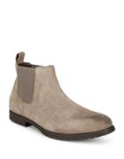 Black Brown Suede Chelsea Boots