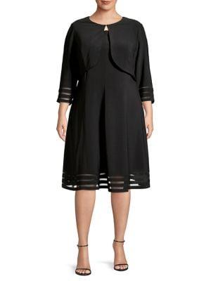 Eliza J Plus 2-piece Dress And Jacket Set