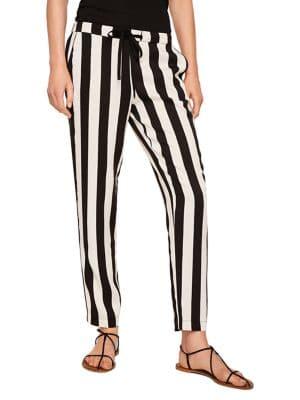 Mango Classic Striped Ankle Pants