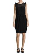 Laundry By Shelli Segal Floral Lace Embroidered Dress