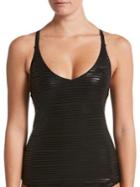Nike 6:1 Shine Stripe Crossback Tankini Top