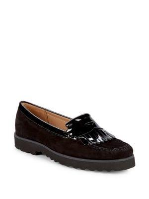 Carvela Claire Platform Leather Tassel Loafers