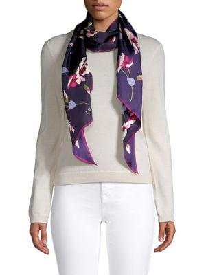 Lauren Ralph Lauren Floral Silk Twill Scarf