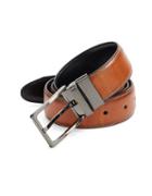 Black Brown Reversible Faux Leather Belt