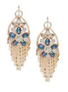 Design Lab Lord & Taylor Faceted Crystal Chandelier Earrings