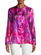 T Tahari Driya Printed Blouse
