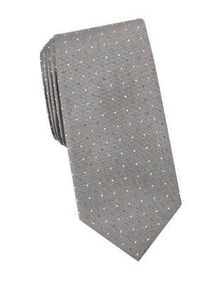 Black Brown Kelvin Dot Neat Silk Tie