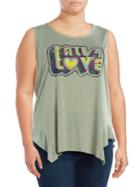 Jessica Simpson Plus Linnie Printed Tank Top