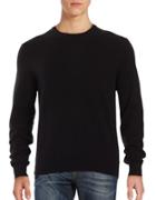 Black Brown Crewneck Cashmere Sweater