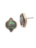 Lonna & Lilly Abalone Stud Earrings