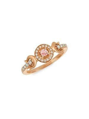 Le Vian 14k Strawberry Gold, Peach Morganite & Nude Diamonds Ring