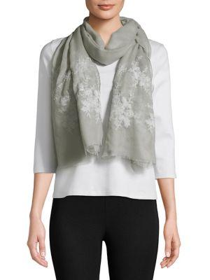 Collection 18 Frayed Floral Scarf