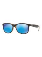 Ray-ban Andy 55mm Square Polarized Sunglasses