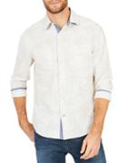 Nautica Classic-fit Leaf-print Cotton Button-down Shirt