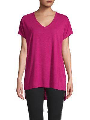 Askya Oversized V-neck High-low Tee