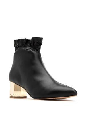 Katy Perry Gigi Hexagon-heel Leather Booties