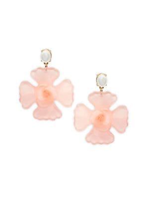 Design Lab Lucite Flower Earrings